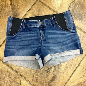 Under Belly Maternity Jean Shorts - Isabel Maternity